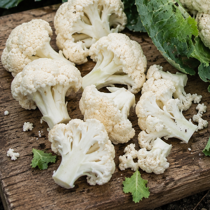 Cauliflower Seeds 'All Year Round' | Hardy Vegetable, Large Heads | 250 Seeds in Pictorial Packet With Growing Instructions | Always Dispatched Next Business Day