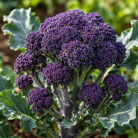 Purple Sprouting Broccoli Seeds: Winter Hardy, Early Variety | 250 Vegetable Seeds in Pictorial Packet With Growing Instructions | Always Next Business Day Dispatch