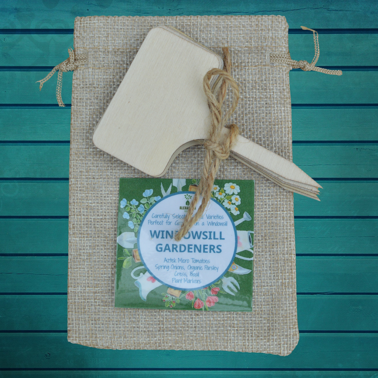 Indoor Gardening Seed Gift Set – Grow Herbs, Tomatoes & Spring Onions on Your Windowsill