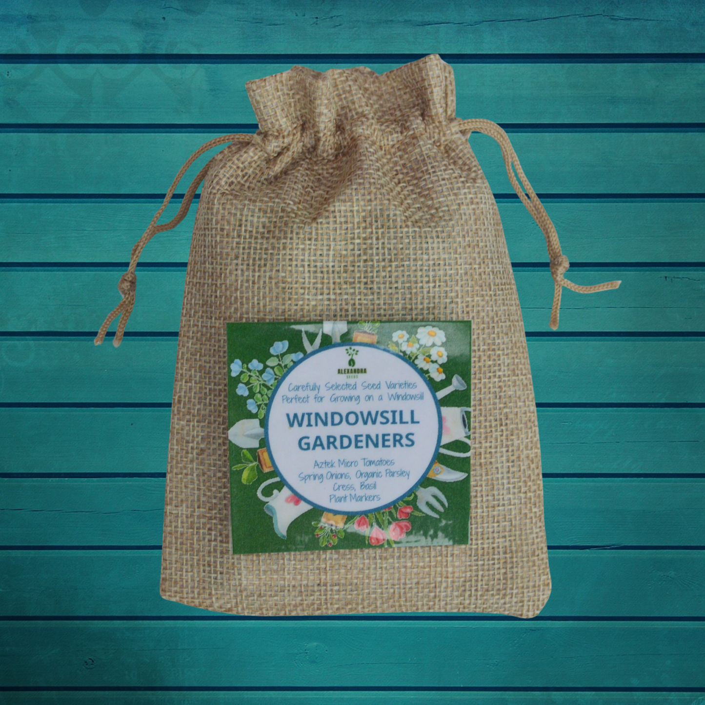 Indoor Gardening Seed Gift Set – Grow Herbs, Tomatoes & Spring Onions on Your Windowsill