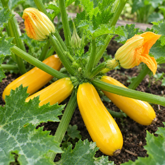 Courgette - Yellow Atena Polka F1 Seeds | Prolific Grower | 12 Yellow Zucchini Seeds in Pictorial Packet With 6Growing Instructions | Always Dispatched Next Business Day