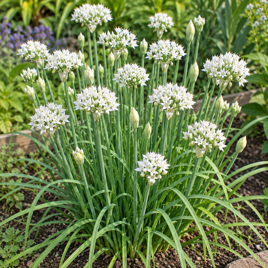 Garlic Chive Seeds | 100 Premium Heritage Seeds | Chinese Chives in Pictorial Packet | Always Dispatched Next Business Day