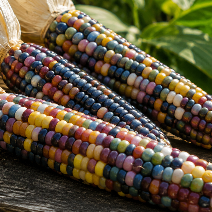 Ornamental Fiesta Corn Seeds Zea Mays | 25 Colourful Rainbow Maize in Pictorial Packet With Growing Instructions | Always Next Business Day Dispatch