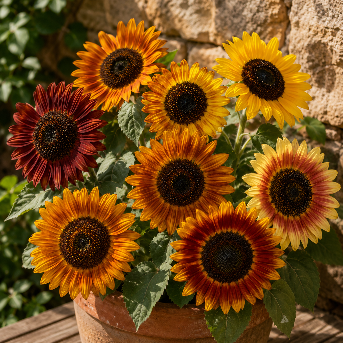 100 Premium Heritage Autumn Beauty Sunflower Seeds | In Pictorial Packet With Growing Instructions | Always Dispatched Next Business Day