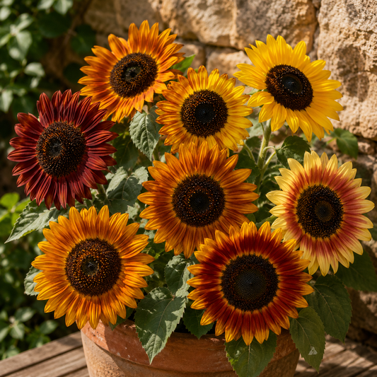 100 Premium Heritage Autumn Beauty Sunflower Seeds | In Pictorial Packet With Growing Instructions | Always Dispatched Next Business Day