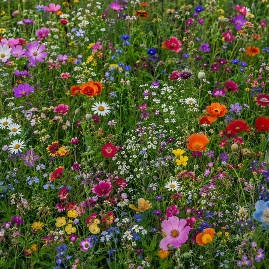 Wildflowers | 2000 Pure Wild Flower Summer Seeds Mix | NO GRASS Great for Bees & Insects | In Pictorial Packet With Growing Instructions | Always Dispatched Next Business Day